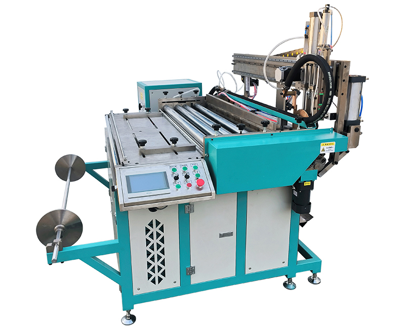 Automatic mesh cutting, rolling and welding machine (1000)